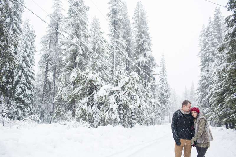 Lake Tahoe Snow Engagement Shoot